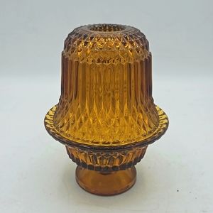 Vintage Indiana Glass Princess Diamonf Point Fairy Lamp